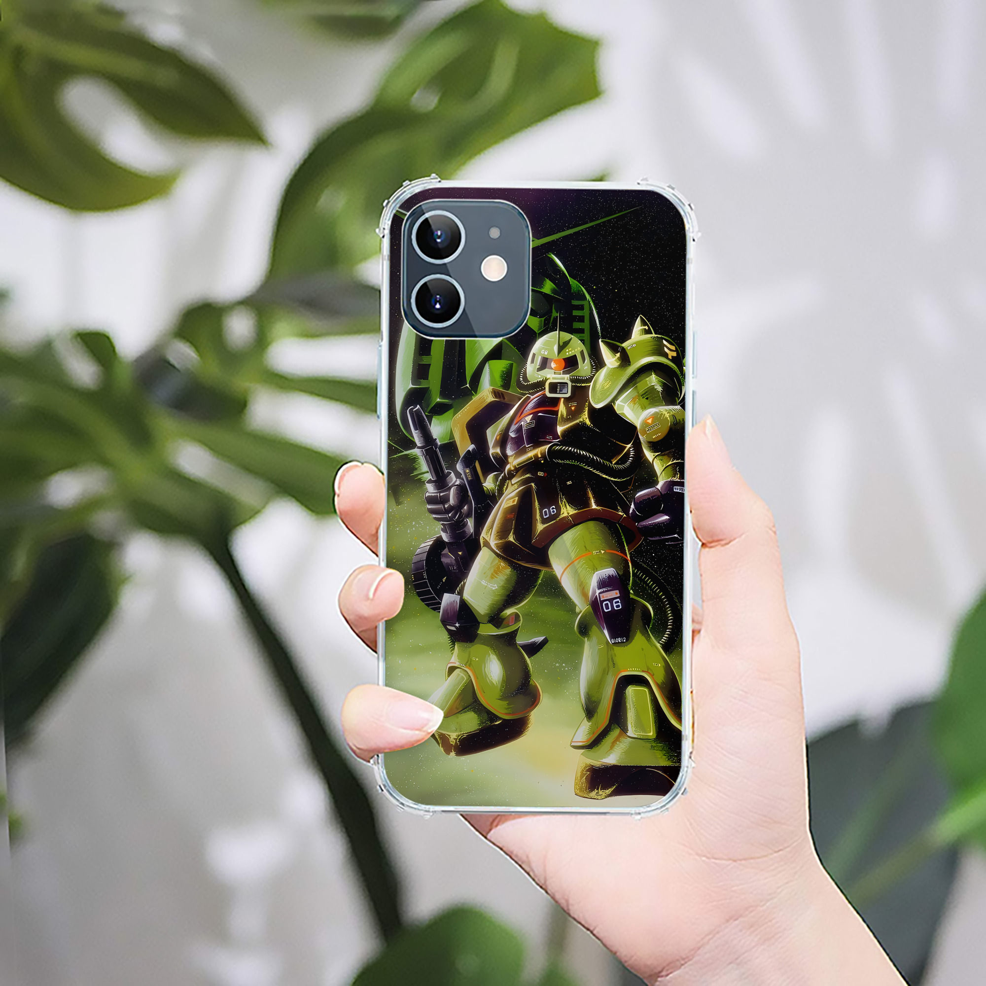 （画像用） 機動戦士ガンダム Mobile Suit Gundam 【iPhone 12シリーズ対応】透明スマホケース（クリアソフトケース）